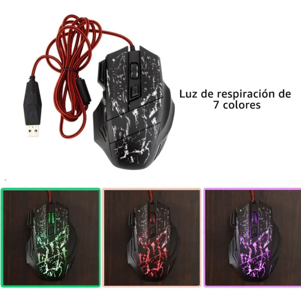 Ratón De Computadora Por Cable Usb, Ratón De Juego A874 - Image 2