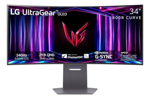 Monitor Gamer LG con pantalla de 34" 240Hz 127V y resolución WQHD
