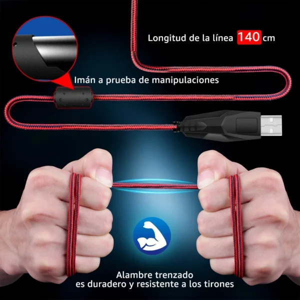Ratón De Computadora Por Cable Usb, Ratón De Juego A874 - Image 3